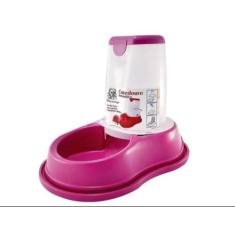 Comedouro Automático Para Cachorros E Gatos Burdog 1600ml, Rosa