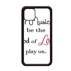 Capa Shakespeare Music Be The Food of Love para iPhone 11 Pro Max para Apple Mobile Case