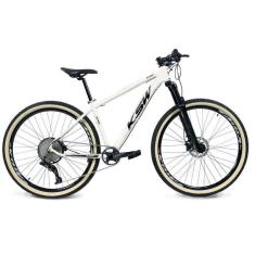  Bicicleta Aro 29 Ksw Xlt 12v Garfo com Trava K7 11/50 Freios Hidráulicos Kit 1x12 - Branco