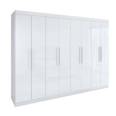 Guarda-roupa Casal Easy Slim 8 Portas Branco