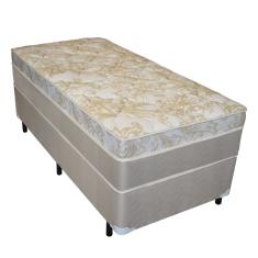 Cama Box Solteiro + Colchão Molas Ensacadas Don Cielo Viscogel Europillow 88x188x72cm