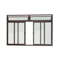 Janela Plus 4 Folhas com Bandeira Vidro Liso 120cm X 150cm Brimak