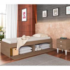 Cama de Solteiro com Baú 4 Portas Tókio CM800 Art in Móveis, Art in Mó