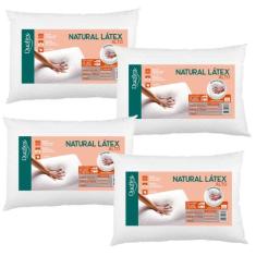Kit com 4 Travesseiros de Látex Alto - Duoflex