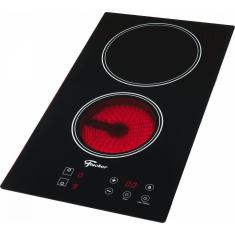 Fogão Cooktop Fischer 2Q Elétrico Mesa Vitrocerâmica Touch 220V