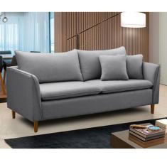 Sofá Living Kassia 2 lugares 1,64m Azul LansofBR - Lansof Brasil