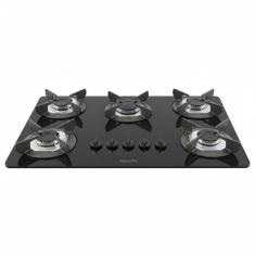 Cooktop Fogatti Safe Ferro Fundido 5 Bocas A Gas Preto Bivolt