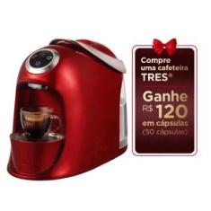 Cafeteira Espresso Versa Vermelha Automática - TRES 3 Corações