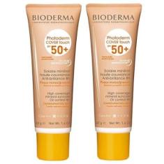 Bioderma Photoderm Cover Touch Kit com 2 Unidades – Protetor Solar Facial com Cor FPS50+ – Dourado 4-Unissex