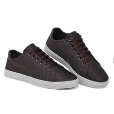 Tenis Casual Masculino Lona Dublada Moderno Confortavel-Masculino