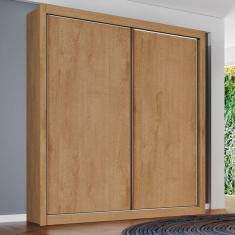 Guarda Roupa Solteiro 2 Portas 4 Gavetas - Zurique-Amêndoa - Móveis Europa