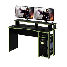 Mesa Gamer Multimóveis Cr25050 Preta/verde