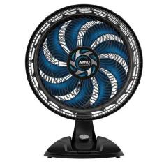Ventilador Arno X-treme 9 Mesa Repelente 40cm VE95, Preto e Azul escur