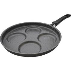 Frigideira Para 4 Ovos Antiaderente Multiflon Linha Gourmet, Cinza e P