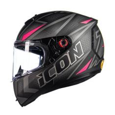 Capacete Moto Peels Esportivo Lançamento Icon Fast Original, 56, Rosa