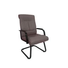 Cadeira Interlocutor para Escritório Linha Itália Marrom - Design Offi