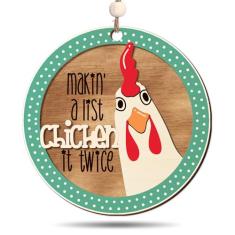 Enfeites de frango para árvore de Natal, enfeites de Natal de galinha - decorações de Natal de frango, enfeites de Natal de animais de fazenda, presentes temáticos de frango engraçados, enfeite de