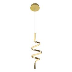 Pendente Worm Led Integrado 30w Quality Pd1427 Dourado St1897