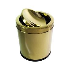 Lixeira Dourada 5L Basculante - By Fineza