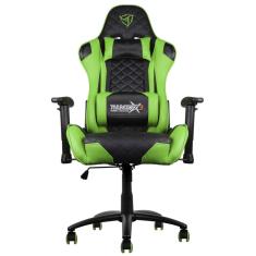 Cadeira Gamer Profissional TGC12 Preta/verde ThunderX3