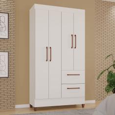 Guarda-Roupas Star 100% MDF Tuboarte 4 Portas 2 Gavetas
