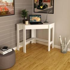 Escrivaninha Mesa Escritório de Canto com 1 Gaveta ME4172 Espresso Móv