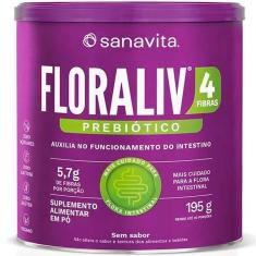Floraliv 4 Fibras - Prebiótico - Sem Sabor - (195g) - Sanavita-Unissex
