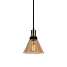 Pendente Vintage Vidro Cone Blumenau Âmbar