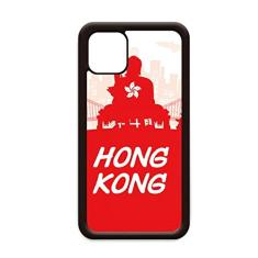 Red Outline China Hongkong para iPhone 11 Pro Max Capa para Apple Mobile Case Shell