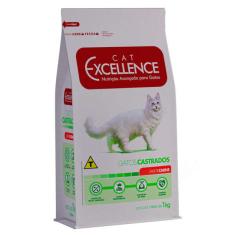 Ração Seca Cat Excellence Carne para Gatos Adultos Castrados - 1 Kg