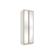 Modulado de Quarto Guarda Roupa 2 Portas c/ Espelho MC04 Seletto Areia/Jequitibá - Henn
