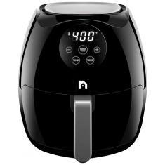 Fritadeira Elétrica AirFryer 3.5L com Painel Digital e Cesto Antiaderente, 110V, New House Kitchen, Preta