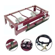 Fogão De Mesa 2 Bocas Alta Pressão Lx Com Kit Gas Registro - ROA