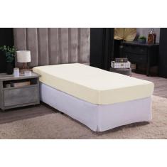Lencol com elastico avulso solteiro para cama box e comum 100% algodão