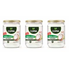 Kit 3uni Óleo de Coco sem sabor 500ml - Copra