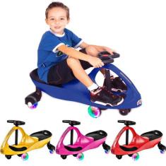 Carrinho Rolimã Gira Gira Movimento Até 100kg C/ Led - Fenix Brinquedo