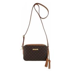 Bolsa Luz da Lua Tiracolo Média Monograma Mocca