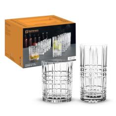 Conjunto de 12 Copos 445ml e 345ml Square Nachtmann