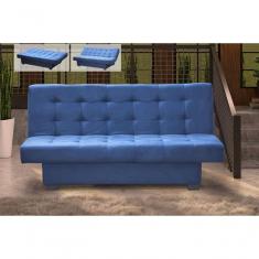 Sofá Cama Casal 3 Lugares Laila - Azul Light