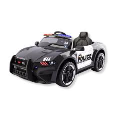 Mini Carro Eletrico Policia 12V Preto - Importway