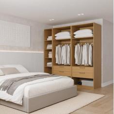 Guarda-roupa Modulado 3 Peças sem Portas Jade CabeCasa MadeiraOriginal