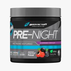 Pre-night pré treino noturno 200g guaraná e açaí -bodyaction