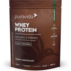 Whey Protein Isolado Dark Chocolate 450g - PuraVida-Unissex
