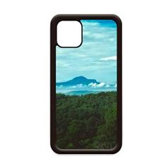 Cenário de natureza ciência florestal verde azul para iPhone 11 Pro Max capa para celular Apple
