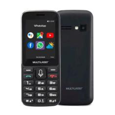Telefone Celular Idoso Zapp 3G Wifi 2 Chips WhatsApp Multilaser