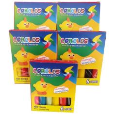 KuPro 20 Conjuntos de Massinha de Modelar 6 Cores