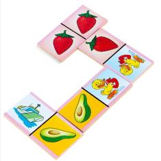 Dominó Figuras E Frutas - Carlu - Brinquedo Educativo