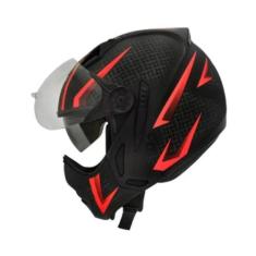 Capacete De Moto Peels Com Oculos  Aberto 58 Óculos fumê - A.R Varieda