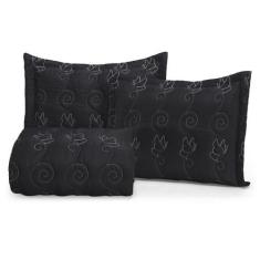 Jogo de cama Eva Casal 3 Peças Bordada Cama toque macio - ENXOVAIS CRI