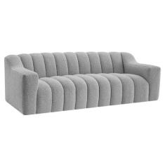 Sofá 2 Lugares Luxo Recepção Escritorio Sala Elegance 200cm Bouclé - D